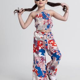 taffykids Girls Printed Top with Trousers-image-98