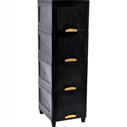 RUBOXA Black Set of 6 Regular Drawer Organiser Organisers image 4