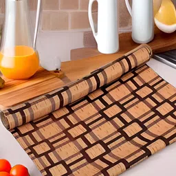 Aura Beige Set of 1 Water Resistant Shelf Liner Organisers-13