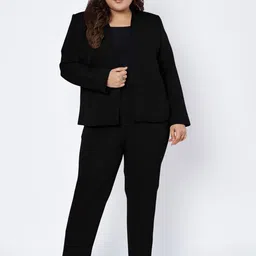 BRINNS Notched Lapel Open Front Blazer image 4