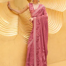 Anouk Floral Printed Bagru Celebrity Saree-picture-31