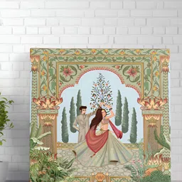 SAF Brown & Green 1 Piece Canvas Other Wall Paintings-52