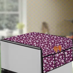 The Furnishing Tree Purple Printed Refrigerator Cover-image-70