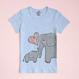 TWIN BIRDS Girls Printed Cotton T-shirt With Shorts-image-53