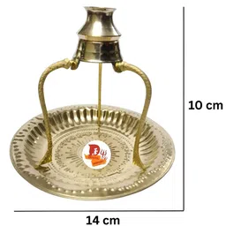 DARIDRA BHANJAN Black & Yellow Shivling Set With Abhishek Thali image 5