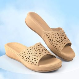 Metro Textured Wedge Pumps with Laser Cuts-image-46