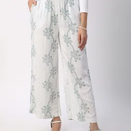 Mystere Paris Women Printed Regular Fit High-Rise Trouser-image-45