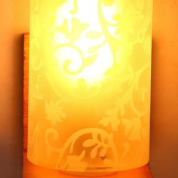 Somil Premium Designer Glass Wall / Night Lamp Elegant & Stylish Dcor Accent for Modern Interiors, color- White, Size:- 19.5 X 22 X 26.5 CM-image-74