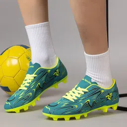 RUN SEVEN Green Men's F4 Power Player Marking Football shoes-picture-46