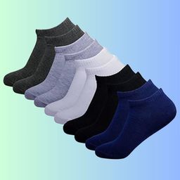 MJE Men Pack Of 5 Ankle-Length Socks-picture-38