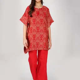 Bindigasm Printed Tunic With Trousers Co-Ords-picture-11