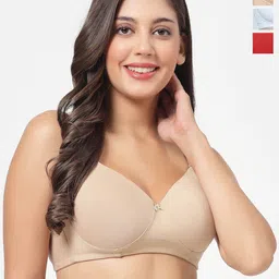 SHYAM SONS FLAIR Pack Of 3 Full Coverage Lightly Padded Bra-58