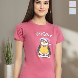 Tromko Women Typography 3 Printed Applique T-shirt-image-50