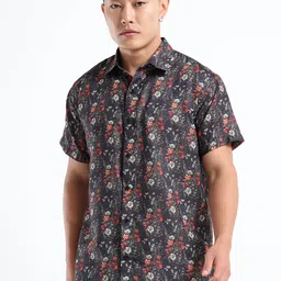 THE BEETEL HOUSE Vintage Floral Printed Casual Shirt-image-40