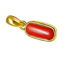 VANISHREE WORLD Gold-Plated Red Oval Pendants-image-16