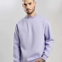 Overlays Men Iris Lavender Oversized Sweatshirt-image-28