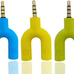 Octec Sky Blue, Yellow, Light Green Audio Splitter 1 Male to 2 Female for Headset & Mic – 3.5mm Adapter Phone Converter-picture-10