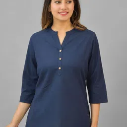 Suha Mandarin Collar Regular Top-image-19