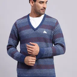 Monte Carlo Men Self Design Woollen Pullover-picture-31