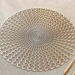 Home Centre Gold Cinder Ray PVC Table Placemat-picture-0