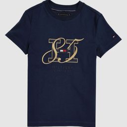 Tommy Hilfiger Boys Brand Logo Printed Round Neck Pure Cotton T-shirt-picture-23