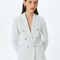 Koton Women Striped Tailored Jacket-16
