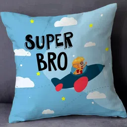 SKYTRENDS Multicoloured & Blue Cartoon Characters Satin Square Cushion Covers-58