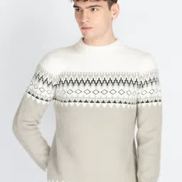 Status Quo Men Printed Pullover Sweaters-image-80