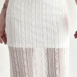 StyleCast Self-Designed A-Line Flared Semi-Sheered Maxi Skirt image 3