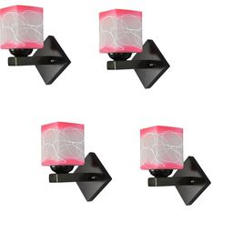 1ST TIME Pink & White Solid Glass Traditional Cylinder Wall Lamps Wall Lamps-picture-14