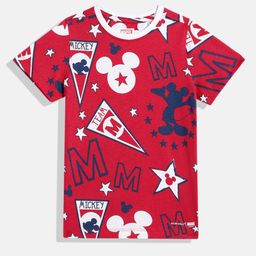 Allen Solly Junior Boys Mickey Mouse Printed Pure Cotton T-shirt-picture-14