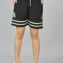UNDERLOOP Unisex Striped Training or Gym Shorts-picture-13
