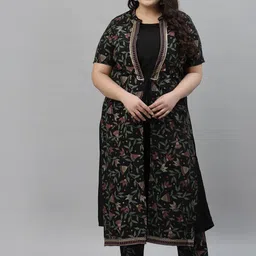 Sztori Women Floral Printed Regular Kurta with Trousers-image-44