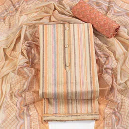 LeeliPeeri Designer Striped Gotta Patti Pure Cotton Unstitched Dress Material-image-87