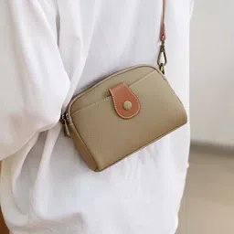 ITALISH Embellished Leather Structured Sling Bag-43