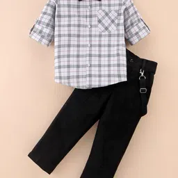 Mark & Mia Boys Checked Shirt with Trousers-image-40
