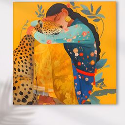 Myntra Elegant Homes Yellow & Blue Single Piece Canvas Floral and Botanical Wall Paintings-image-71
