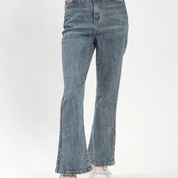 Madame Women Flared Heavy Fade Jeans-image-91