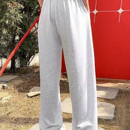 Imsa Moda Women Loose Fit High-Rise Joggers Trousers-image-85