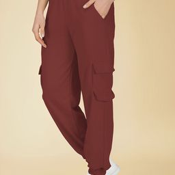 Moda Rapido Women Mid-Rise Cargos Trousers-image-28