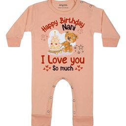 Arvesa Happy Birthday Nani Printed Bodysuit-image-83