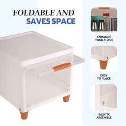 Kuber Industries Transparent & Brown 3 Units Reusable Drawer Organiser image 5
