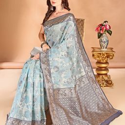 Anouk Woven Design Designer Chanderi Saree-24