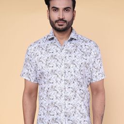 W & G Men Relaxed Floral Printed Casual Shirt-image-37
