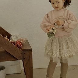 LULU & SKY Girls Knitted Ankle-Length Leggings-image-38