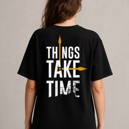 Anikmart Women Typography Printed Round Neck Cotton Oversized T-shirt-picture-43
