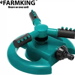 farmking Automatic 360 ° Rotating Adjustable Garden Sprinkler 100 L Hose-end Sprayer image 2