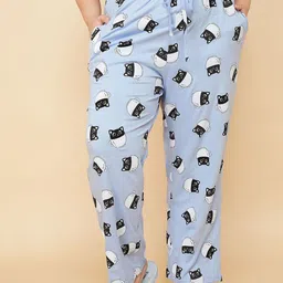 max Printed Mid-Rise Lounge Pants-image-93