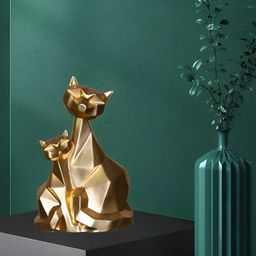 BECKON VENTURE Gold-Toned Kittens Figurine Showpiece-image-35