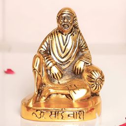 Kridaykraft Gold-Toned Sainath Showpiece-image-37